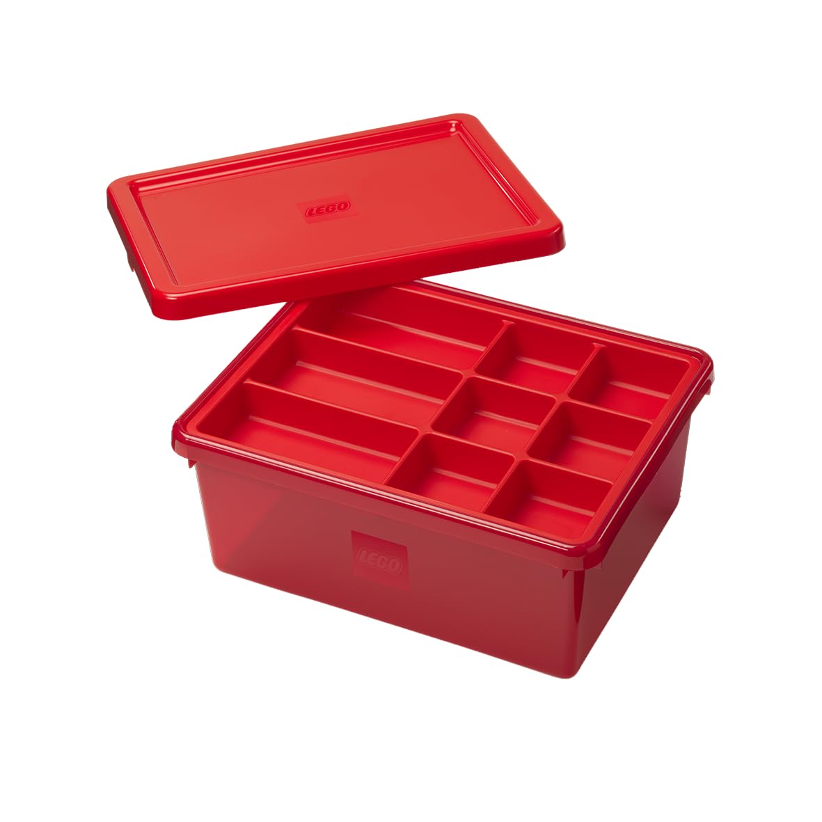 Room Copenhagen LEGO Sortier- und Aufbewahrungsbox – Medium Rot, 17,7L