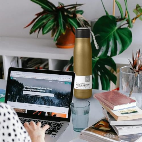 Image of 1.8 L Stainless Steel Electric Kettle with 700 ML Insulated Stainless Steel Water Bottle Combo | Hot & Cold Flask with Carrying Loop | Kitchen, Office & Travel Gift Set
