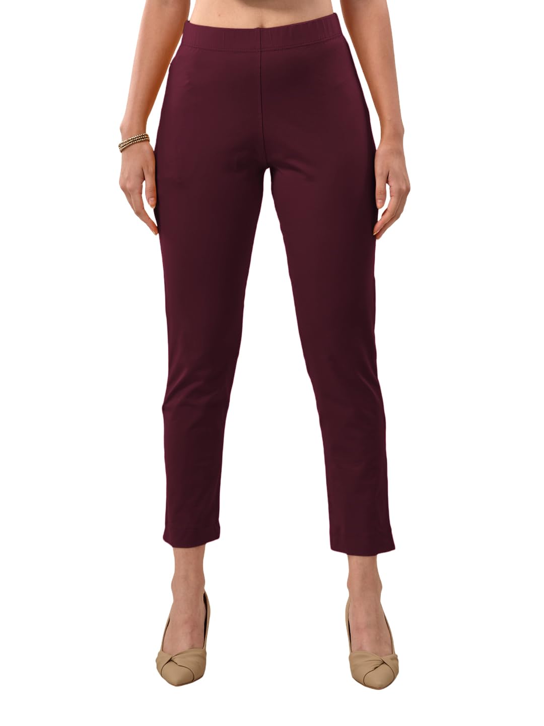 lyra Women's Straight Fit Mid Rise Pants-picture-53