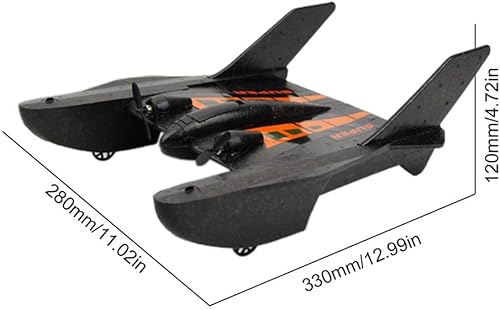 Miniatura 7 de Avión RC, 2 canales de 2.4 GHz, avión de control remoto, EPP resistente a caídas RC lancha rápida lista para volar, modelo de avión de espuma EPP