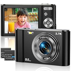 Digitale camera 2.7K Ultra HD Mini Video Camera 44MP 2.8 Inch LCD Oplaadbare Studenten Compacte Camera Pocket Camera met…