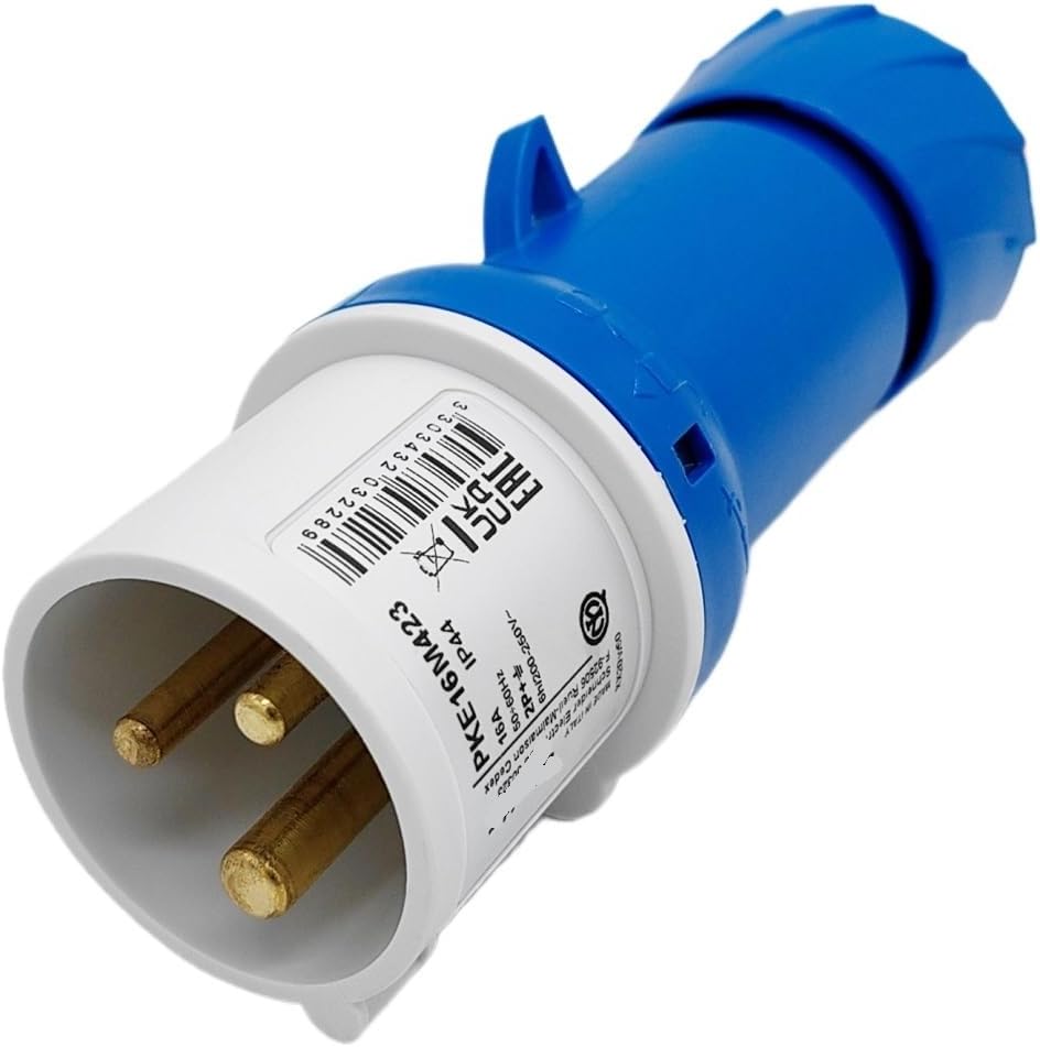 PKX16M423 three-core 16A mobile straight industrial 2P+E(Plug screw crimping type)