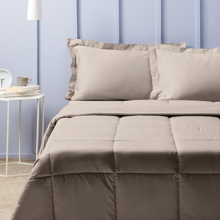 Couette en satin de couleur unie 260 x 260 cm pour ne plus avoir froid a deux