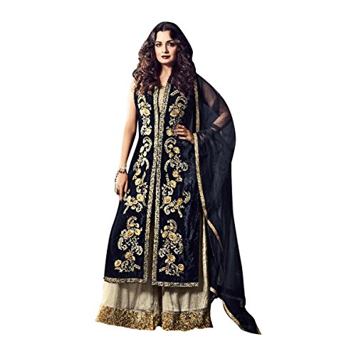 Salwar kameez straight plazo kaftaan jupe longue veste en filet et hijab 634