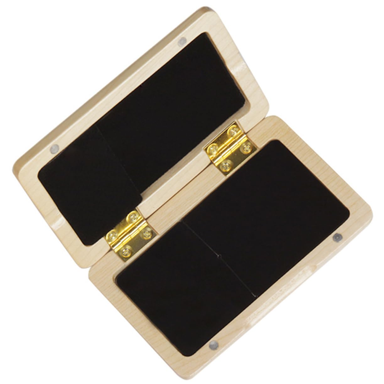 Kisangel Wooden Oboe Reed Case Reed Holder for Oboe Storage Portable Box Container for Two