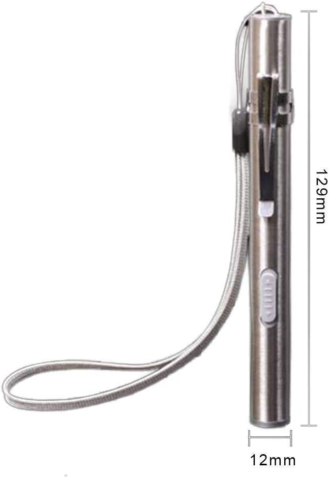 Rechargeable Flashlight Stainless Tactical Penlight Image