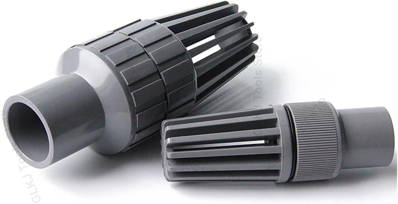 1pcs I.D 75 90 110 160mm Water Pump Inlet Outlet Filter PVC Bottom Check Valve Aquarium Fittings(Inner Dia 110mm,Grey)
