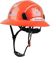 Vista 7 de Casco de seguridad de construcción ventilado de ala completa, casco de seguridad aprobado por la OSHA Cascos De Construcción, cascos de trabajo