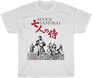 [SYMAZ] メンズ Tシャツ 七人の侍 黒澤明 映画 Tシャツ レディース コットン 丸首 ユニセックス S-3XL