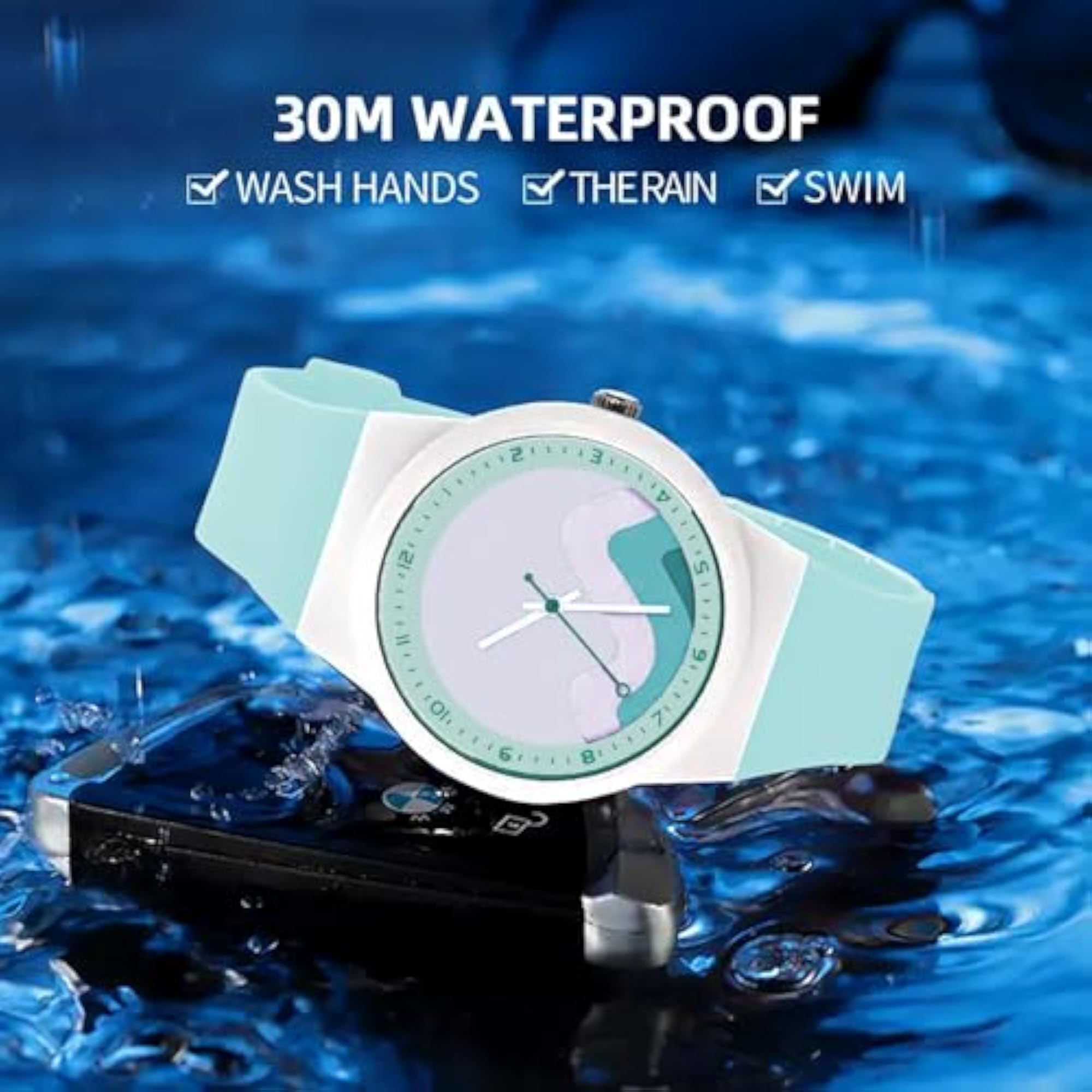 Waterproof Analog Watch for Boys and Girls