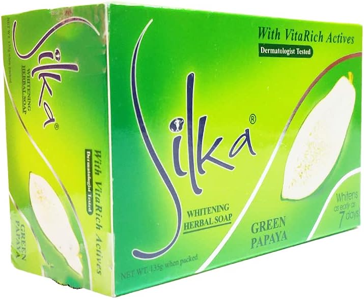 Whitening Herbal Soap Green Papaya - With VitaRich Actives - Whitens as Early as 7 Days - Eliminateds Dead Skin Cells - 135 grams