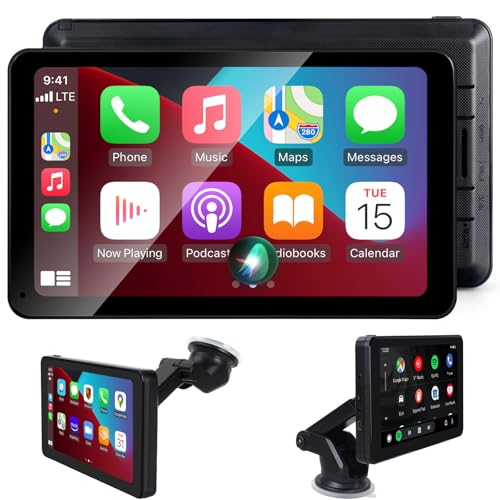 Wireless Apple CarPlay Android Auto Screen, Car Stereo 7" HD Touch Screen Portable Navigation Radio Vedio Player Bluetooth WiFi, Voice Control, Mirror Link Wireless Apple CarPlay Android Auto Screen, Car Stereo 7" HD Touch Screen Portable Navigation Radio Vedio Player Bluetooth WiFi, Voice Control, Mirror Link