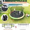 Trampolín Exterior Yohood de 12/14 Pies, Recreativo con Red de Protección y Escalera, Aprobado por ASTM para Niños y Adultos, con 8 Barras Estabilizadoras Adicionales y Marco Galvanizado con Recubrimiento Antióxido 4