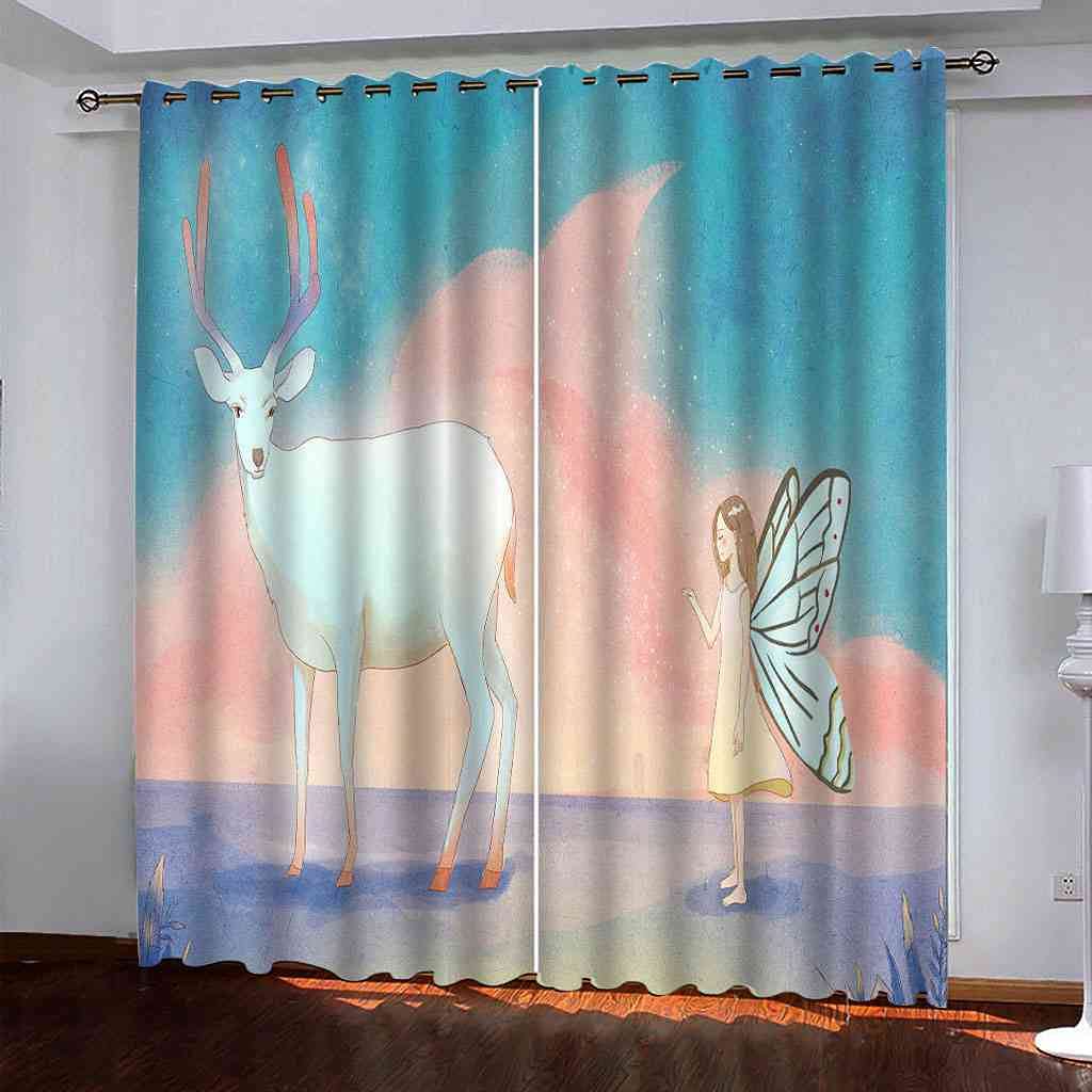 Rideau occultant 3D thermique isolant phonique salon moderne rideaux à oeillets chambre 200x214