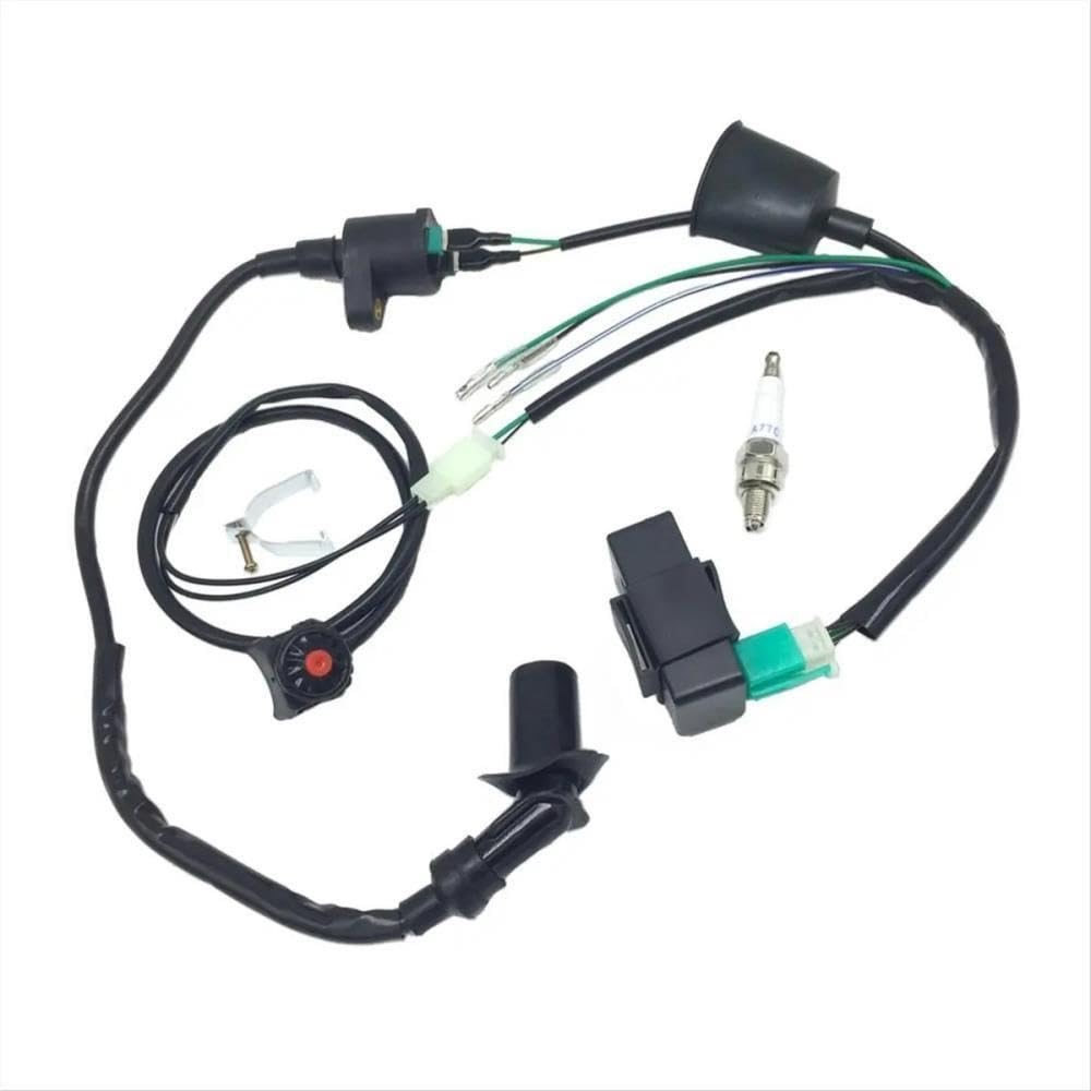 Motor kabelbaum Für 50cc-160cc Motoren Kabelbaum Kabelbaum Kill Switch Zündspule CDI Kick Start Pit Dirt Bike Diesel Motorkabelbaum