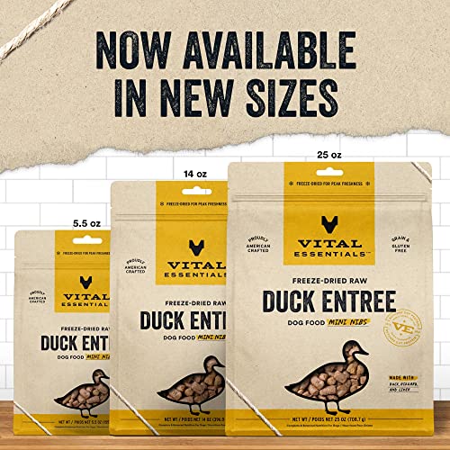 Vital Essentials 8010 Freeze Dried Raw Dog Food, Duck Mini Nibs Entree thumb #2