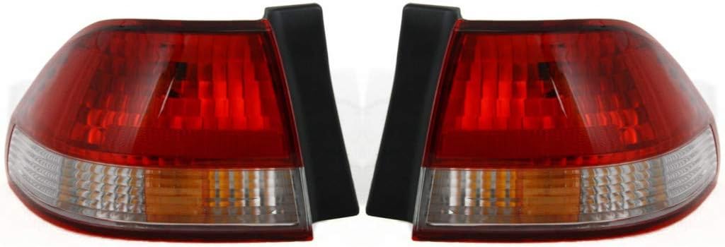 For Honda Accord Tail Light Assembly 2001 2002 Driver and Passenger Side Pair Outer Sedan HO2800135 | 33551-S84-A11