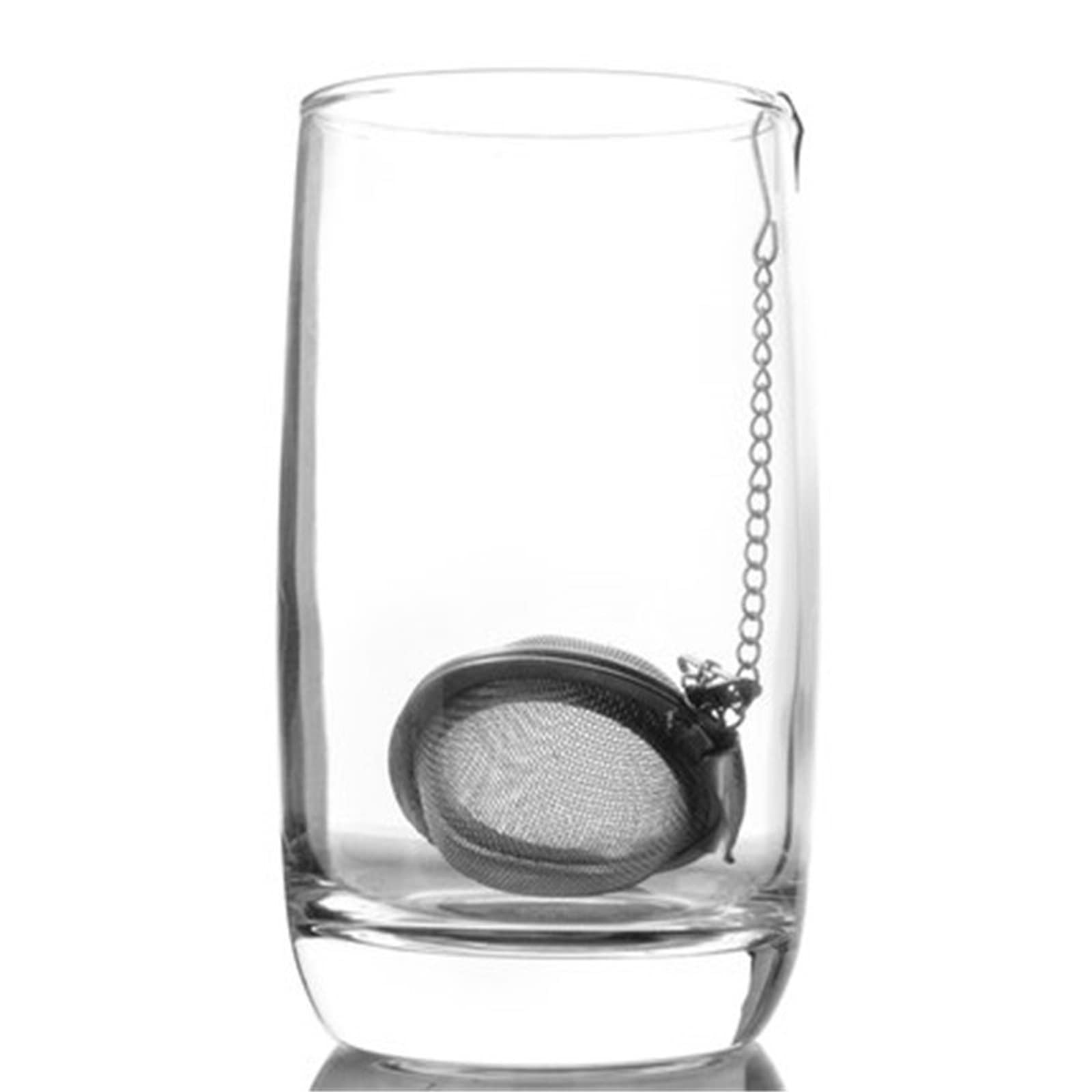 Colador de té de acero inoxidable, bandeja de tetera, colador de té de especias, accesorios de cocina, juego de té (7 cm)