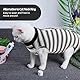 ASENKU Katzenbody nach OP,Katze Kleidung,Katzenbody Nach Op Kastration Leckschutz Postoperative Kleidung Suit für Bauchwunden oder Hautkrankheiten-S-Koralle,Katze Halskrause Alternative, Schwarz,XS