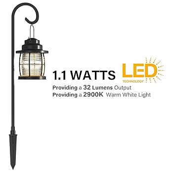 「Light Mellow Harbor」 LED Pathway Lights 6 Pack, 1.1W Low Voltage Landscape