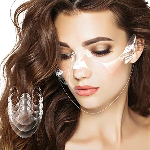 DIGIGRE 3PCS Transparent Cover, US Stock Lightweight Anti-Fog Durable Breathable Visible Expression, Plastic Reusable Washable Fast Delivery in 3-5 Days