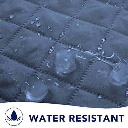 Purefit Reversible Sofa Couch Cover Water Resistant Couch Covers For 3 Cushion, Washable Furniture Cover With Non-Slip Foam And Adjustable Strap For Dogs, Pets (Sofa, Dark Blue/Light Blue) #TOP3