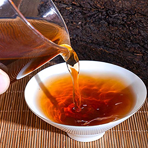 Té Puer cocido, té Pu'er negro de ladrillo maduro hecho a mano de alta calidad, saludable, 250g - Imagen 8