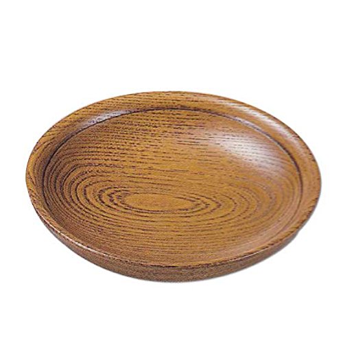 﨔無垢大皿 Amazon｜かのりゅう 4.8寸 本欅銘々皿 約φ14.5cm JA21-21-15s