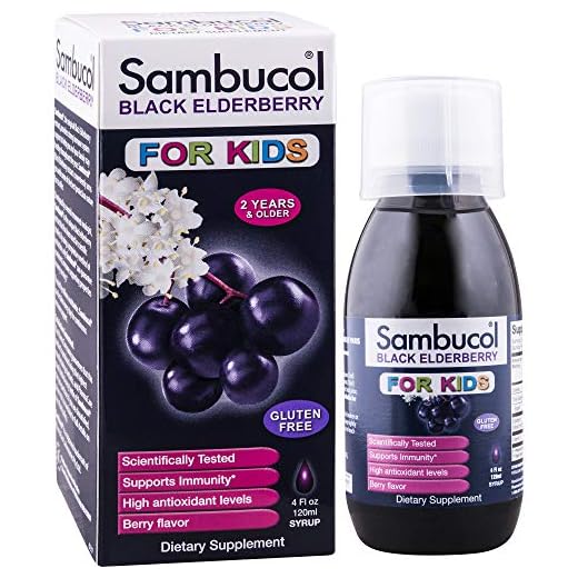 Sambucol svart äldrebär för barn, 113,4 dl flaska, hög antioxidant svart äldrbär extrahsirap för immunstöd, barnformel