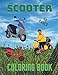 Scooter Coloring Book: Fun Gift Notebook Illustrations