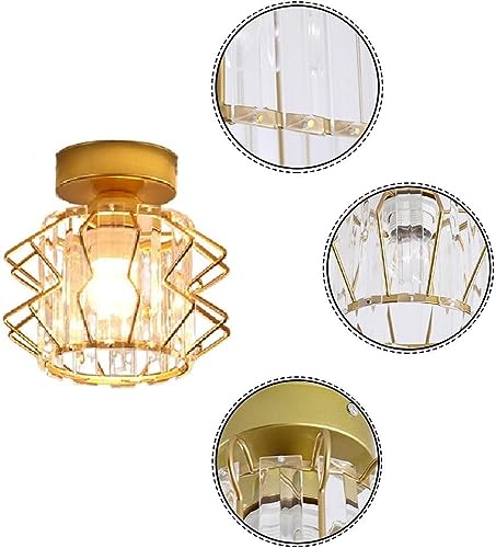 Plafonnier en verre et fer design moderne LED encastré chic