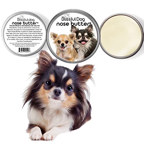 Image of The Blissful Dog Long Coat Chihuahua Nose Butter for Dry, Cracked Skin, Lick-Safe Dog Nose Balm with Moisturizing Shea Butter, Almond, Olive, and Essential Oils, Pet Supplies, Uncented, 8 oz.