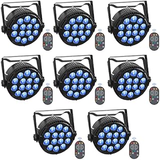 DELIBANG 84W LED Par Light Stage Lighting 14*6W RGBW DMX Strobe dj Light with Wireless Remote Adjustable Speed via Auto/ Sound-Activated/ Master-Slave Disco Light for Party DJ Bar Club Band Birthday