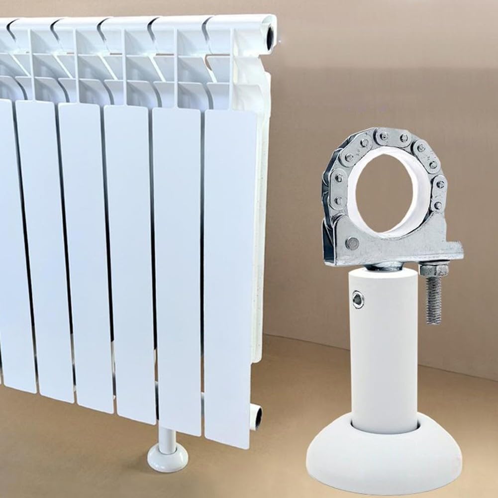 2 soportes de radiador, 11 a 17cm de altura ajustable, soporte de piso de radiador de aluminio,kit de patas de montaje en suelo de radiadores resistentes,para radiadores de aluminio fundido a presión