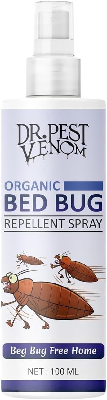 - Bed Bug Repellent Spray – Organic, Fast-Acting Bed Bug Control for Mattress, Furniture And Home | Non-Toxic, Safe And Effective Bug Protection (100 ml - Pack of 3)