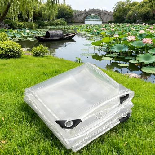 Lona exterior transparente 146x200 impermeable soluciona goteras en techos 2