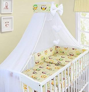 Kids Bed Canopy Drape Mosquito Net with Holder to Fit Cot and Baby Crib Bed Tent for Children Baby Dome Nursery Curtains for Children Bedroom (Grey Stars on White)