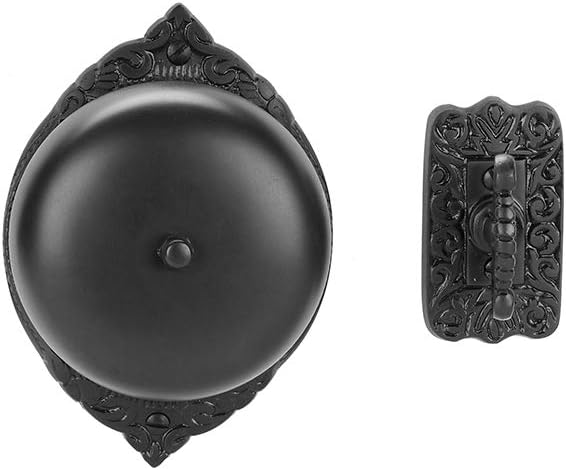 Brass Twisted Door Bell with Oil Rubbed Bronze Finish