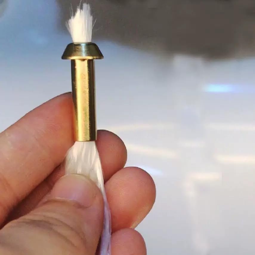3 pzas Mechas para lámpara de aceite con soporte de aleación de zinc miniatura 2
