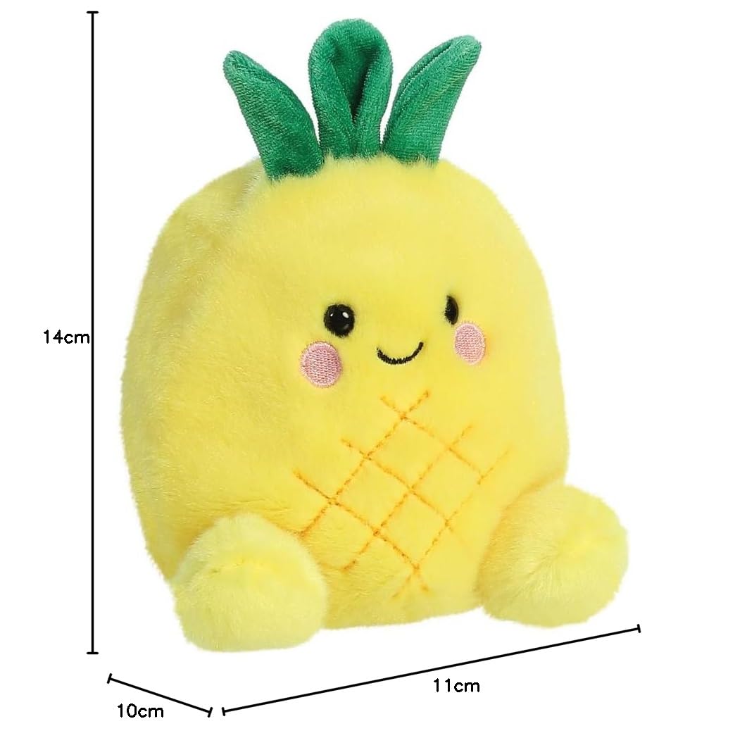 Aurora, 33571, Palm Pals Perky Pineapple 5In, Soft Toy, Yellow