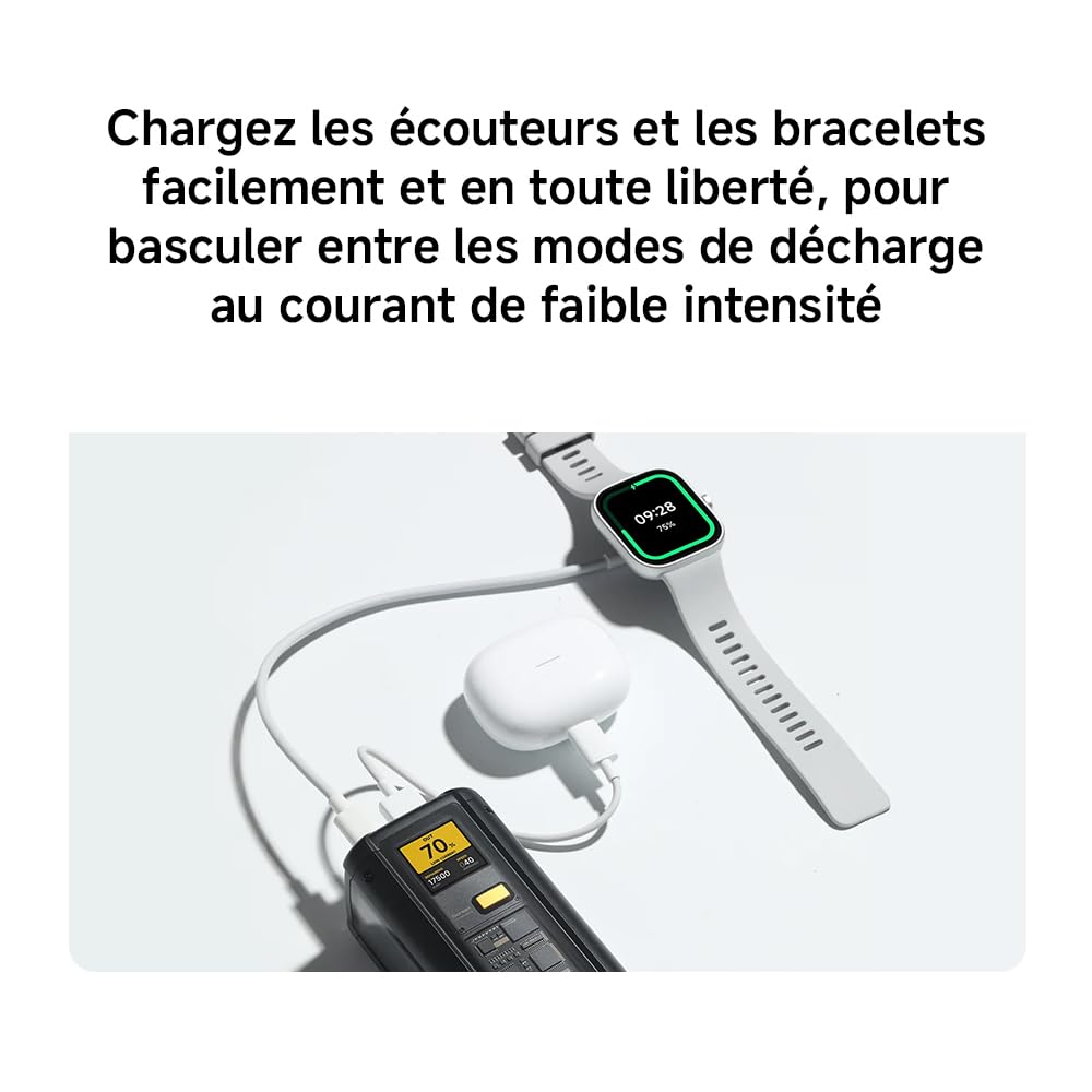 Xiaomi 212W HyperCharge Power Bank 25000mAh, Sortie 3.1 140W, Ultra-Grande capacité avec écran Couleur, Charge Rapide bidirectionnelle USB-C, pour iPhone, Samsung, Xiaomi, Macbook et iPad