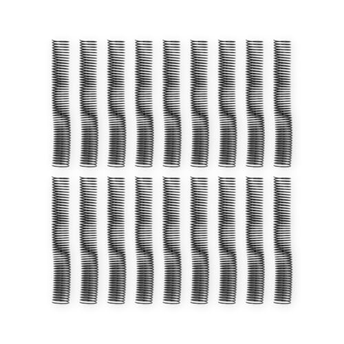 18 Pcs Spiral Binding Coil, 38mm Diameter, 4:1 Pitch, Reusable High Capacity Binding Coil Up to 310 Sheets, for A4 Paper, Documents, Business
