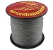 GRAY super strong PE braided fishing line 10LB to 100LB (300M, 20LB)