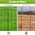 OUSHENG Small Decorative Garden Fence, 10ft (L) x 16.5in (H) Fencing, Rustproof Metal Wire Panel Border Animal Barrier for Dog, Flower Plant Edging for Yard Backyard Outdoor, Square