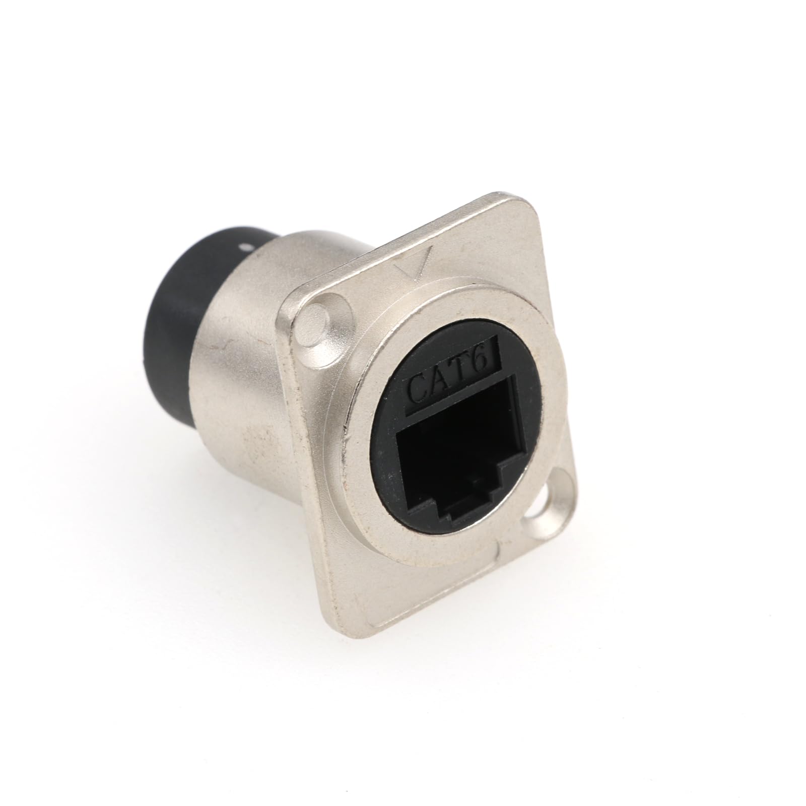 SZRMCC Złącze do montażu panelowego RJ45 5 szt. gniazdo RJ45 CAT6/CAT5E/CAT5 żeńskie do żeńskiego grodzi wodoodporny łącznik adapter przedłużający sieć Ethernet LAN czarny