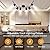 GORDNWE 6 Light Track Lighting Fixtures, Black Ceiling LED Track Lighting Kit with Flexibly Rotatable Track Heads&G10 Socket, Modern Ceiling Spotlight for Kitchen, Office, Closet, Studio, Bedroom