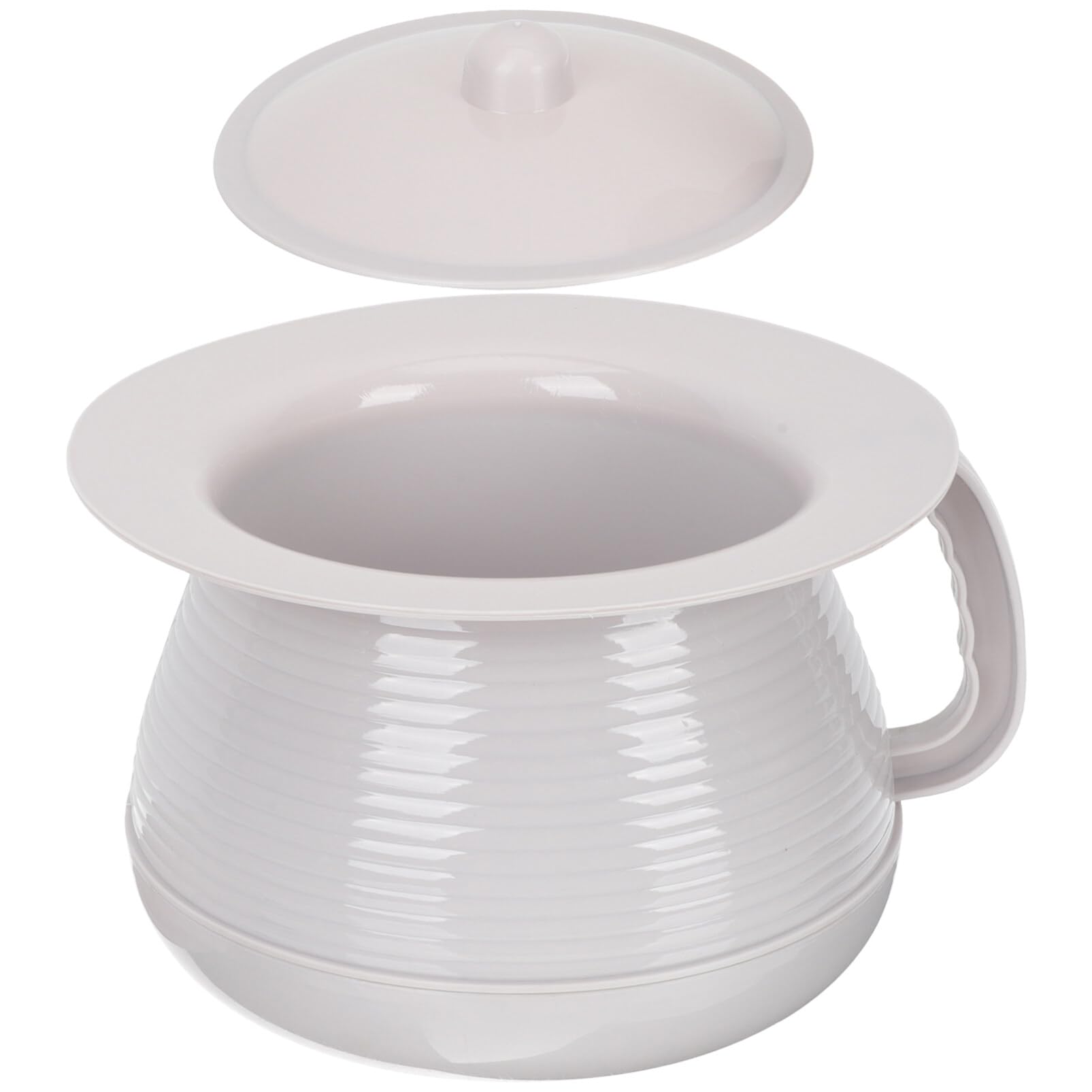 Orinal Resistente Portátil de Plástico para Niños y Ancianos Diseño Simple y Funcional con Tapa y Fácil de Limpiar para Uso Familiar y Doméstico