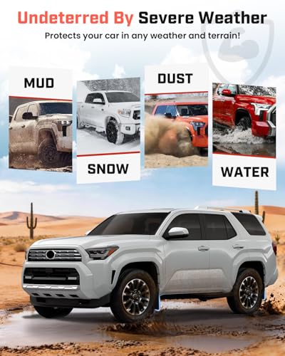 Image of Autorder Mud Flaps for Toyota 4Runner 2025-2026 Accessories All-Weather Splash Guards Protect Paint Mudflap No Drilling Required Mud Guard Set 4PCS(Not for TRD PRO, Trailhunter)