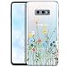 Produktbild OOH!COLOR Handyhülle kompatibel mit Samsung Galaxy S10e Hülle transparent mit Motiv dünn Schutzhülle durchsichtig Case für Samsung S10e G970F Blumenwiese