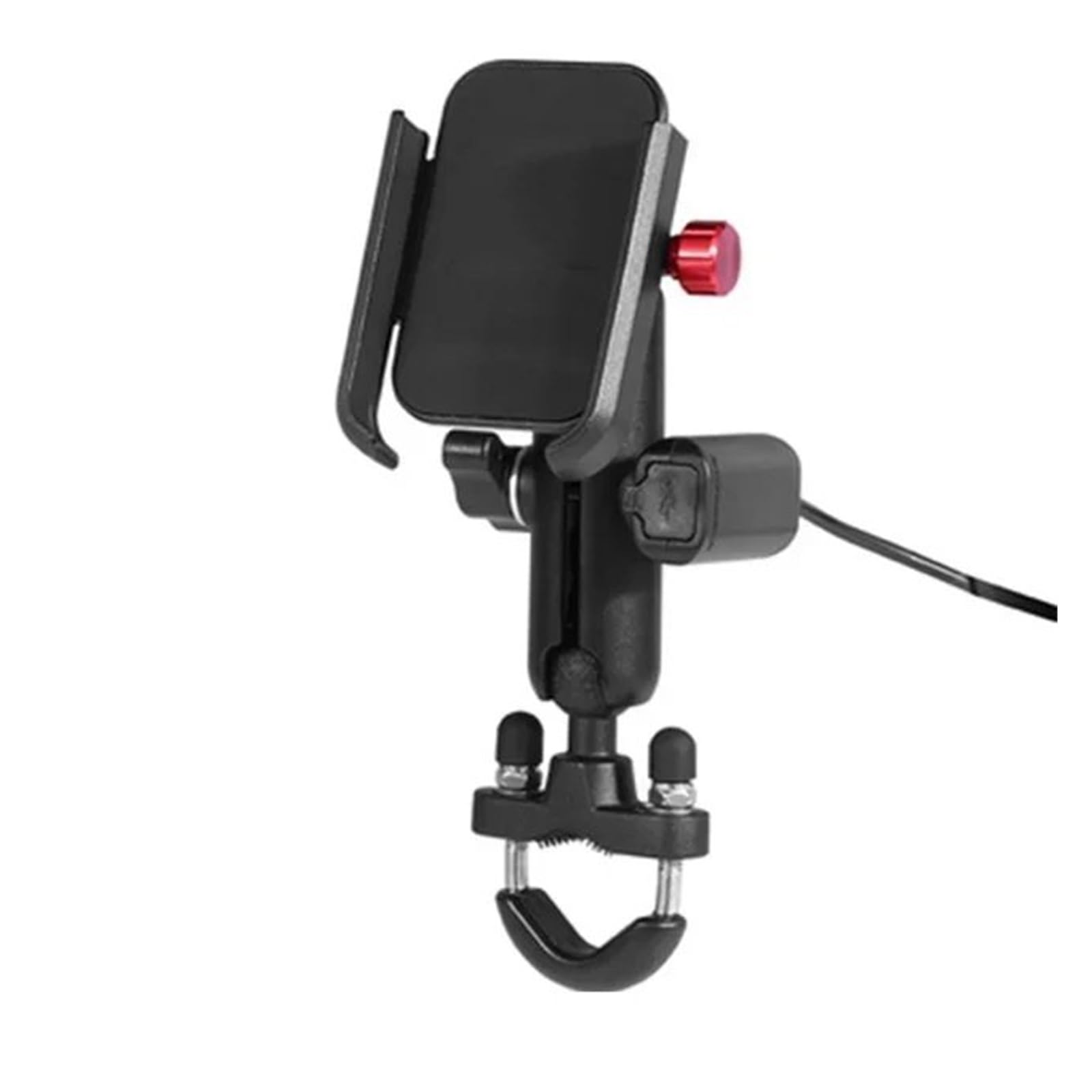 Supporto Cellulare Moto Con Caricatore Usb 2.1A Carica Veloce Supporto